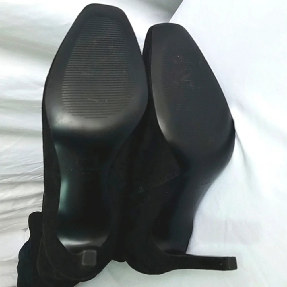 Marc Fisher LTD Caia Over The Knee Stiletto Heel Boots Black Size 6.5M